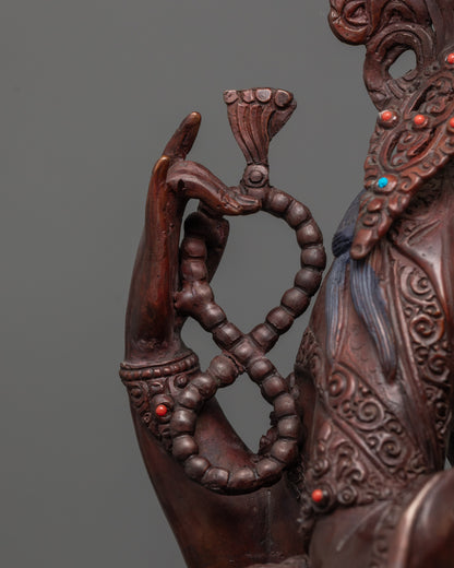 Authentic Chenrezig Statue | Tibetan Buddhist Sculpture