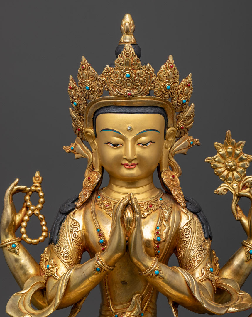 Unique Chenrezig Statue | Himalayan Sacred Art