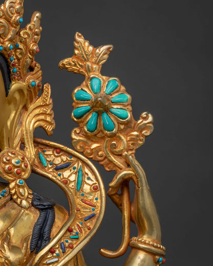 Four-armed Chenrezig Statue from Nepal | Handcrafted with Devotion