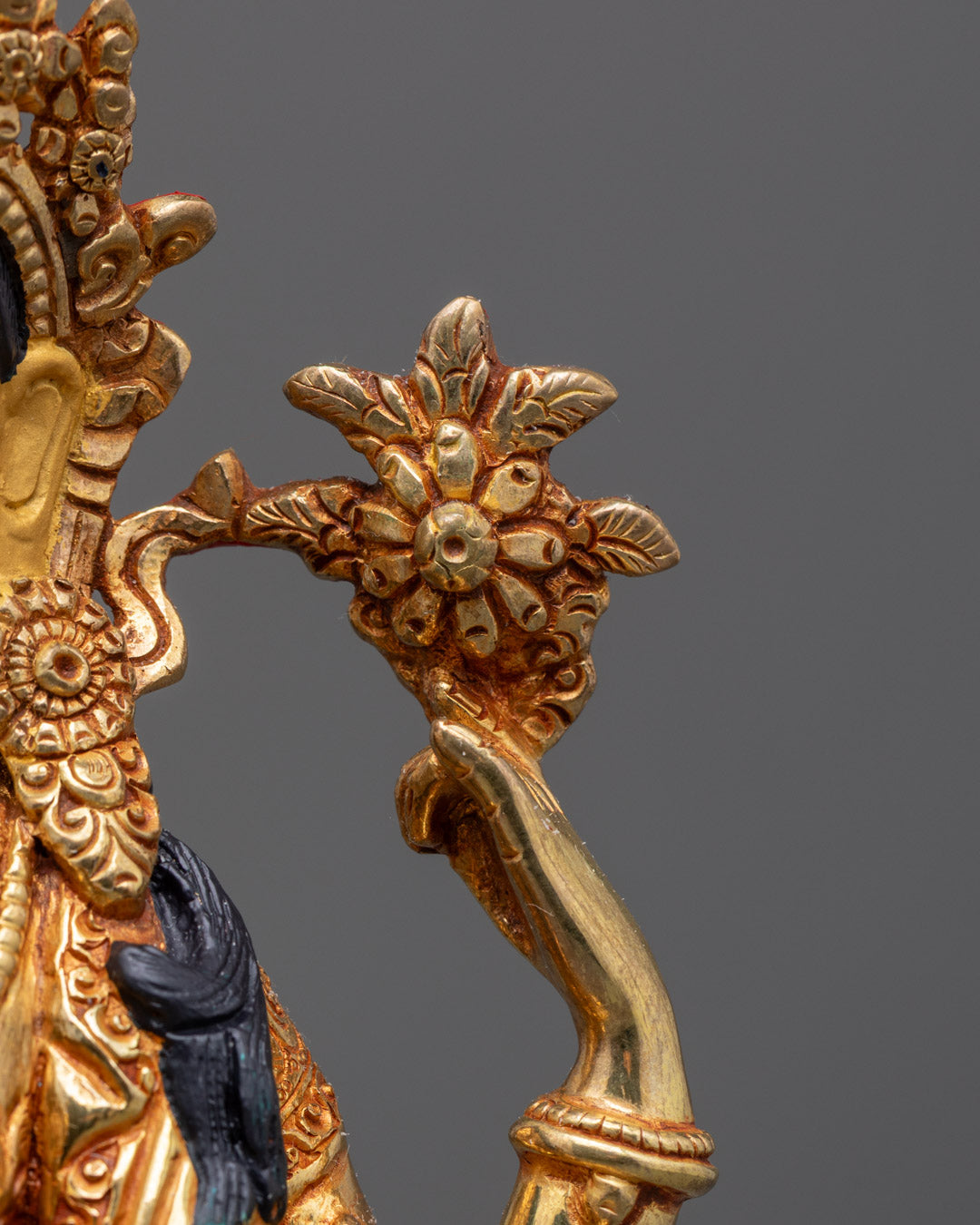 Authentic Tibetan Chenrezig Sculpture | Premium Copper Body