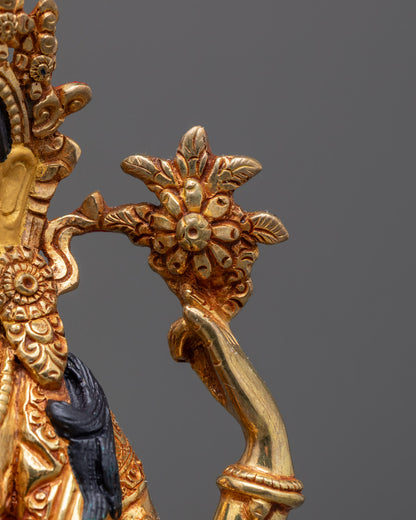 Authentic Tibetan Chenrezig Sculpture | Premium Copper Body