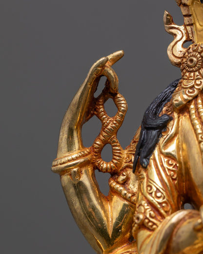 Authentic Tibetan Chenrezig Sculpture | Premium Copper Body