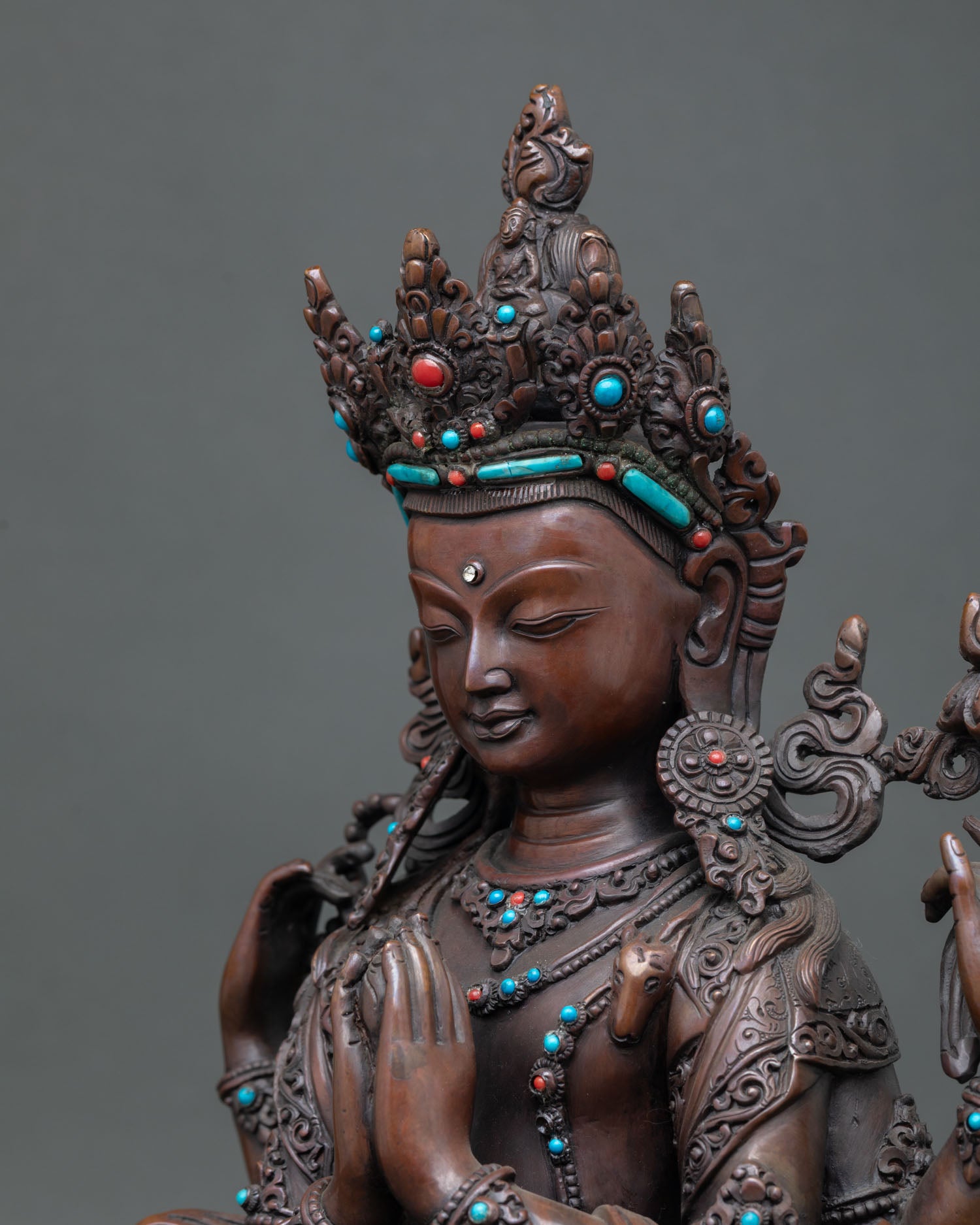 Chenrezig Statue | Sacred Himalayan Home Decor Sculpture