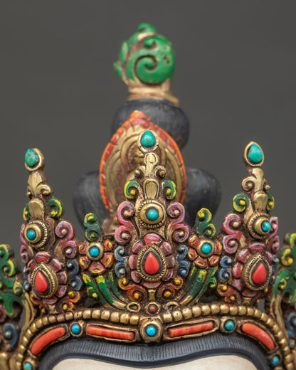 White Avalokiteshvara Statue | Bodhisattva of Boundless Compassion