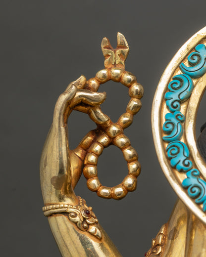 Four-Armed Chenrezig Statue | Large-Sized Tibetan Buddhist Altarpiece