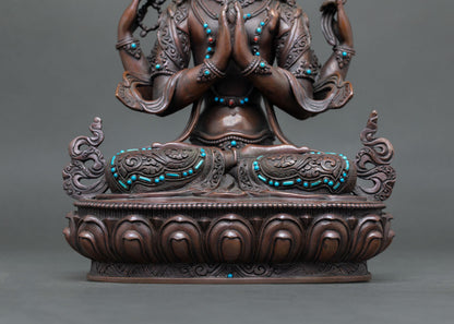 Chenrezig Statue | Sacred Himalayan Home Decor Sculpture