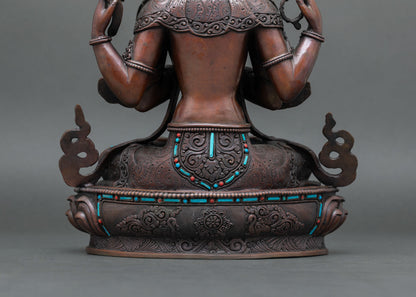 Chenrezig Statue | Sacred Himalayan Home Decor Sculpture