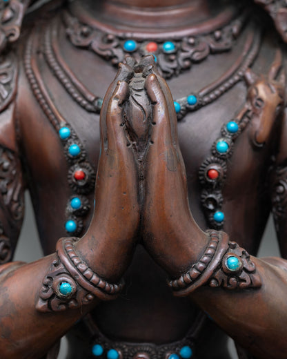 Chenrezig Statue | Sacred Himalayan Home Decor Sculpture