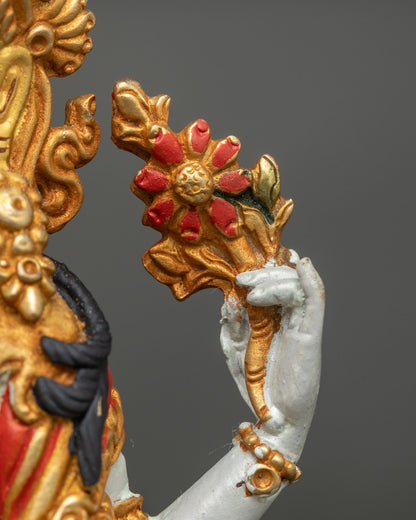 Chenrezig Statue | Nepalese Buddhist Sculpture of Compassion