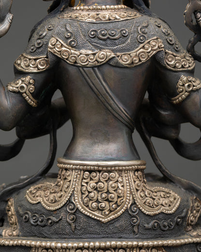 Chenrezig Statue – Handmade Himalayan Art of Compassion