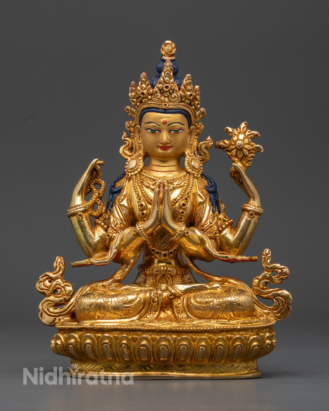 Chenrezig Buddhist Statue | Authentic Nepalese Art