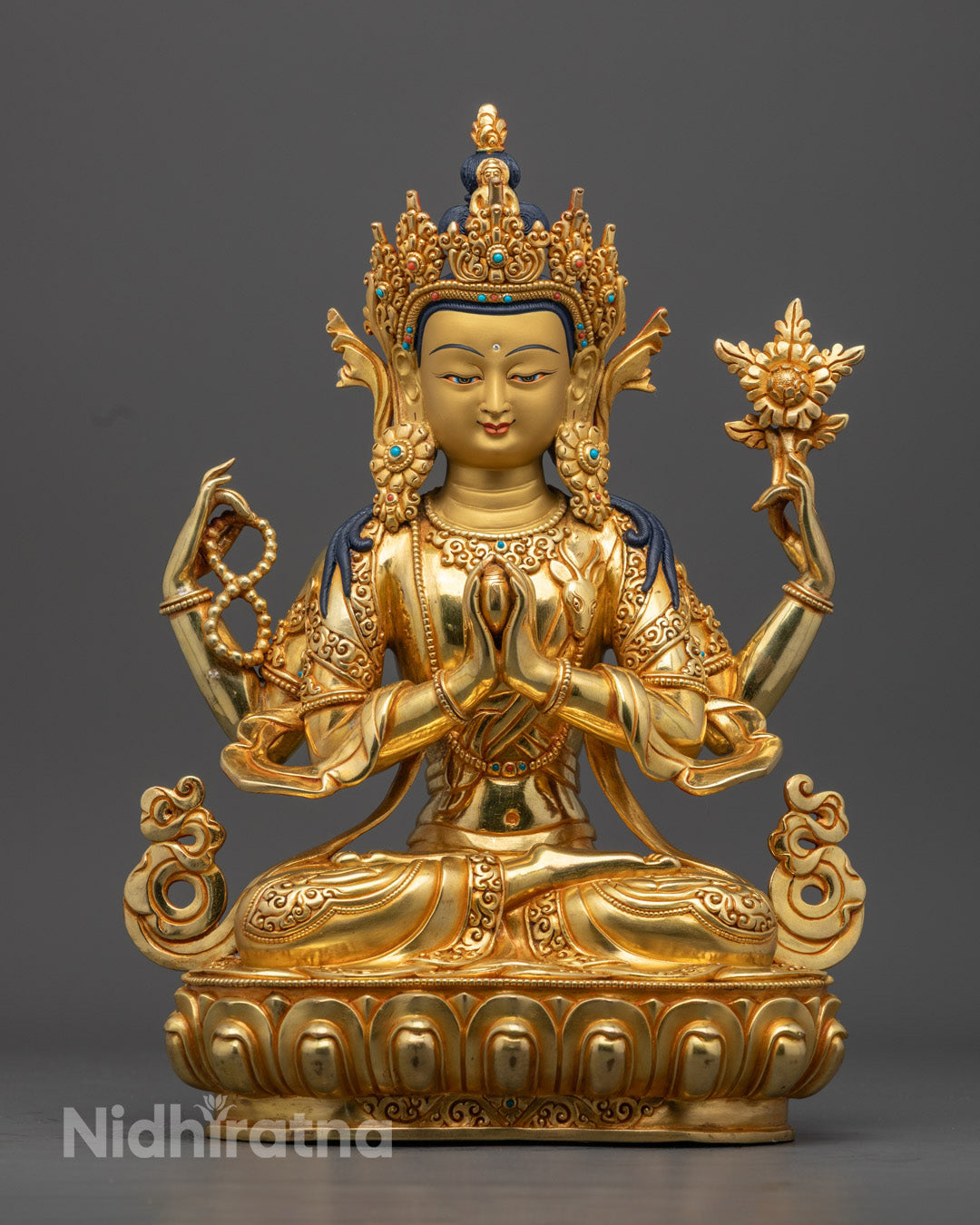 Chenrezig Statue | Authentic Tibetan Handmade Statue