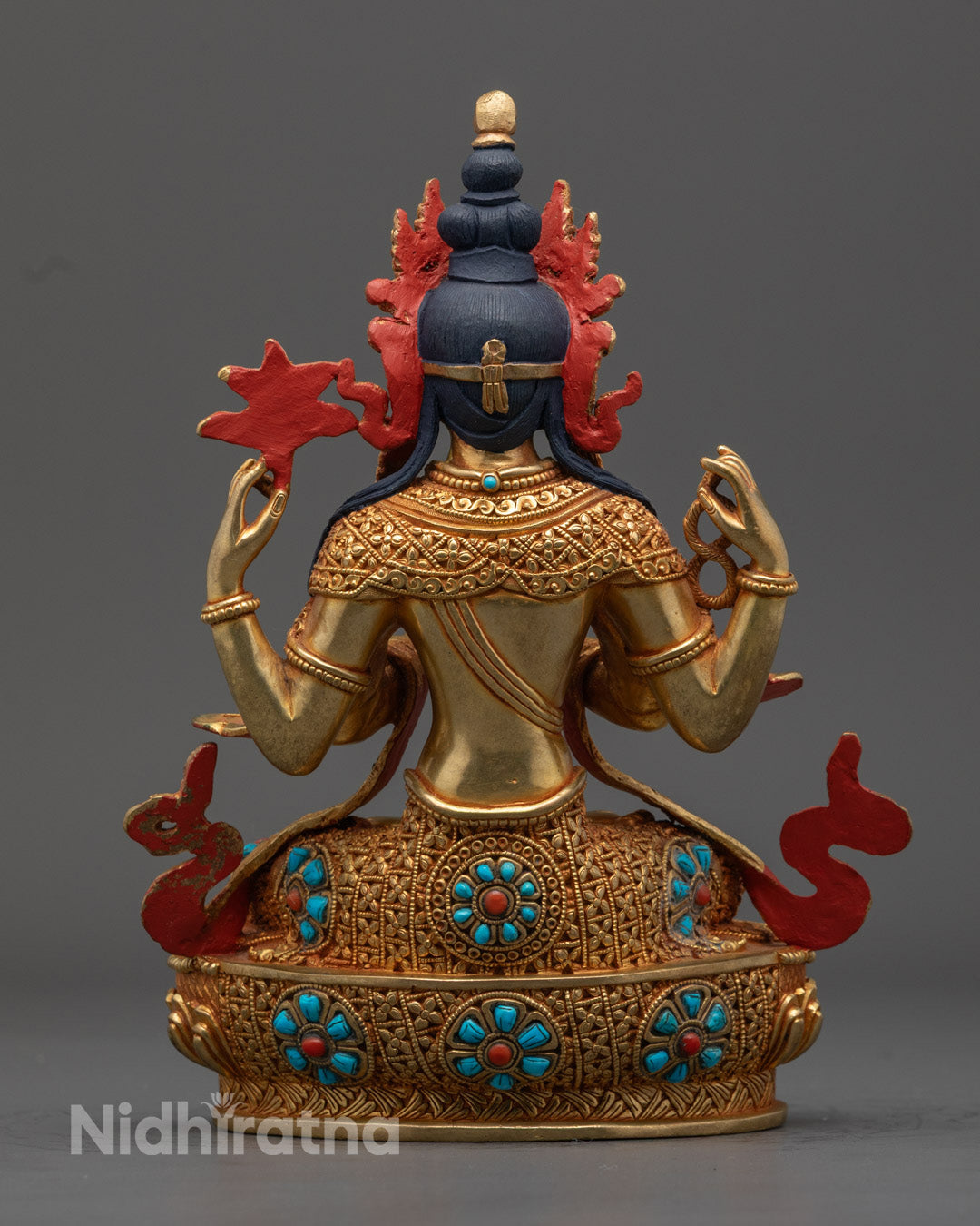 Chenrezig Statue | Hand-Carved Tibetan Bodhisattva