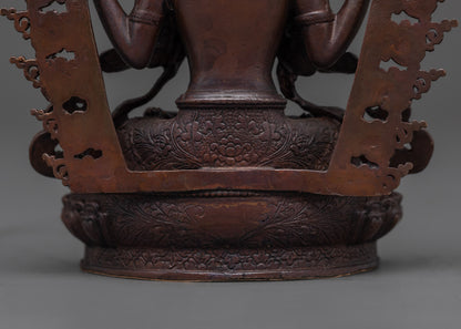 Precision-crafted Chenrezig Statue | Durable and Detailed Design