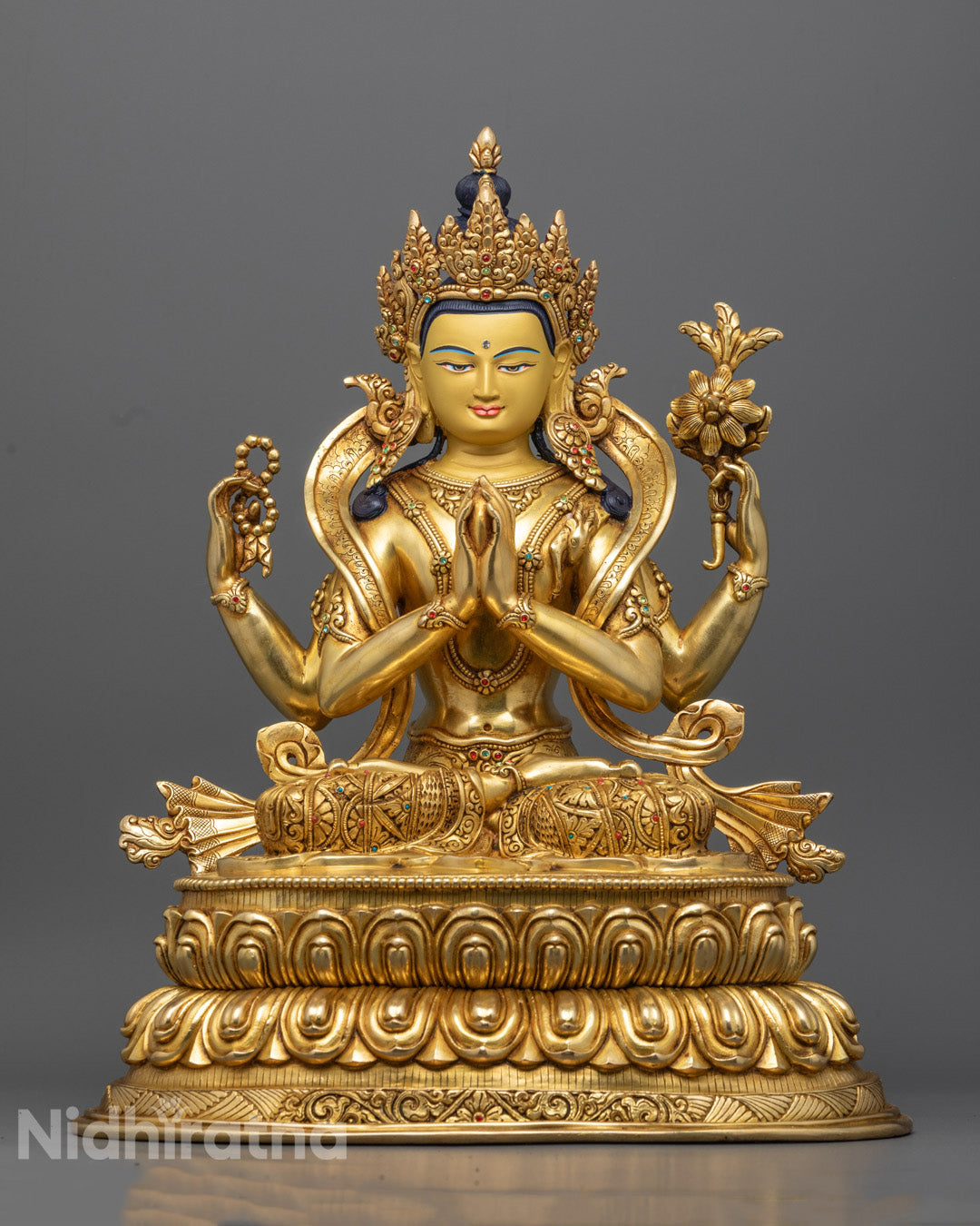 Tibetan Chenrezig Lokeshvara Statue