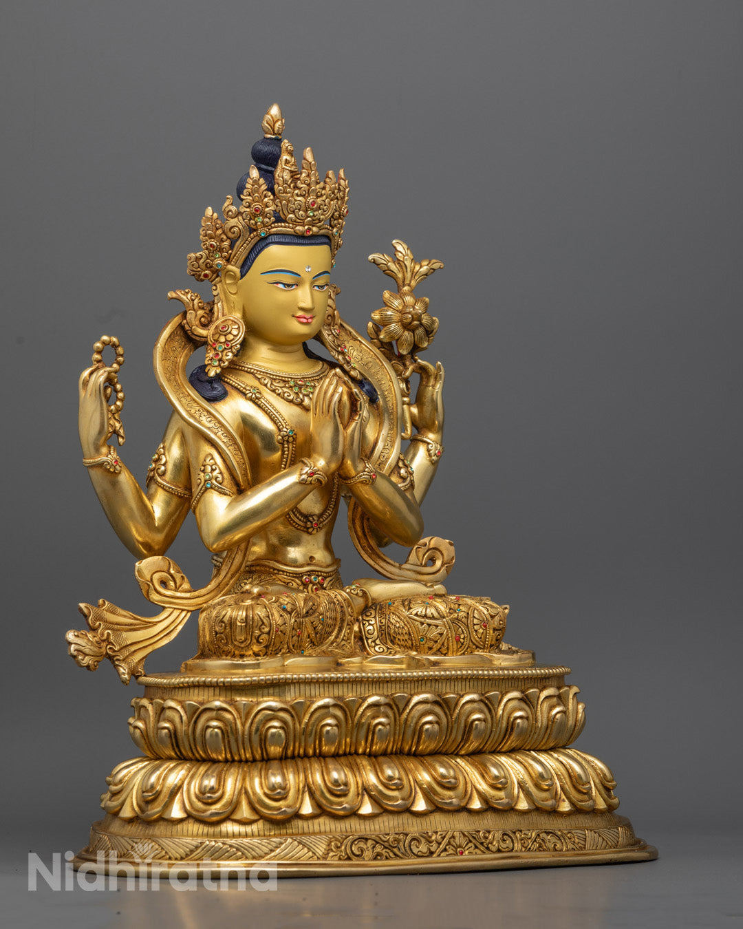 Tibetan Chenrezig Lokeshvara Statue