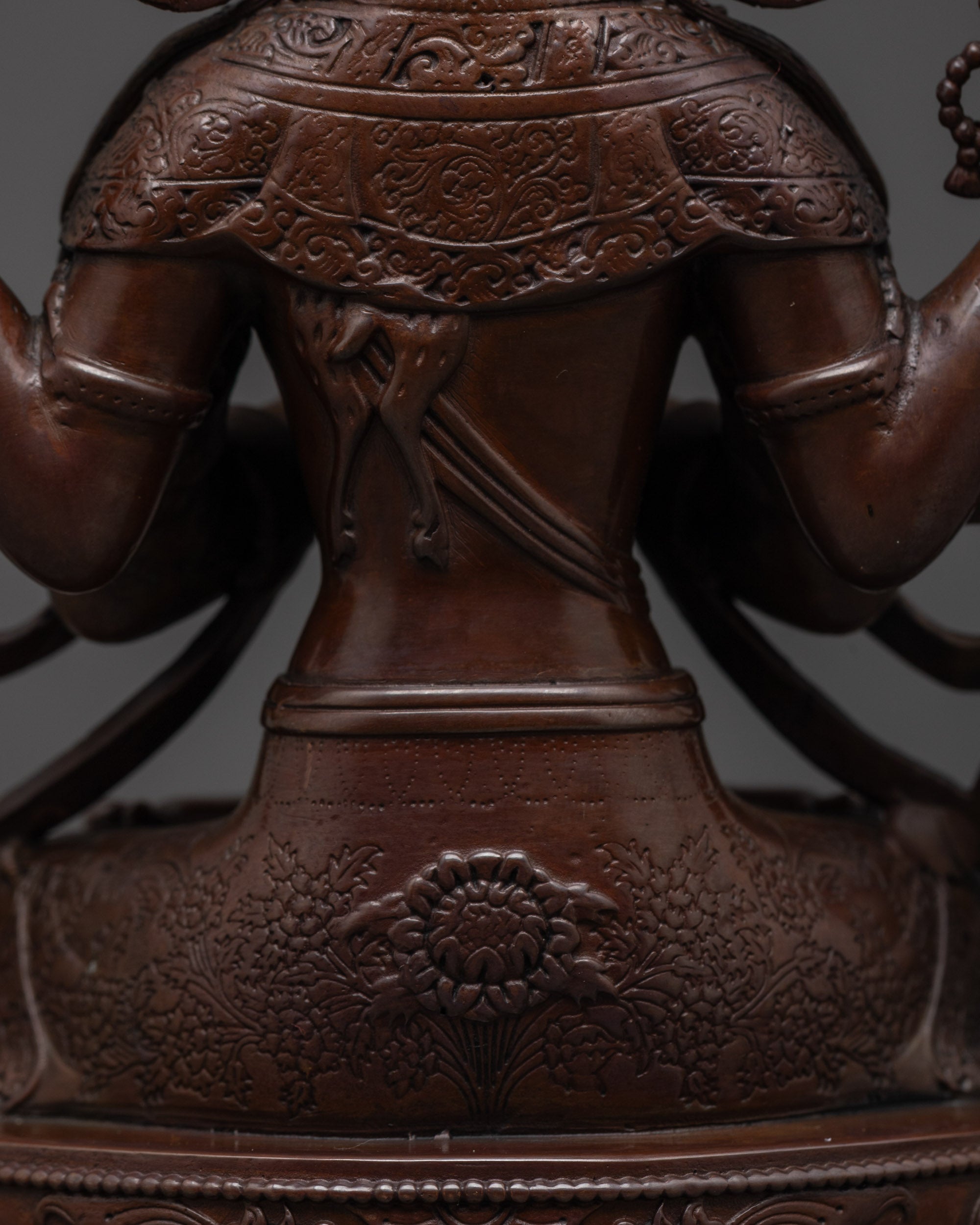 Divine Oxidized Avalokiteshvara Statue | Bodhisattva Made in Nepal
