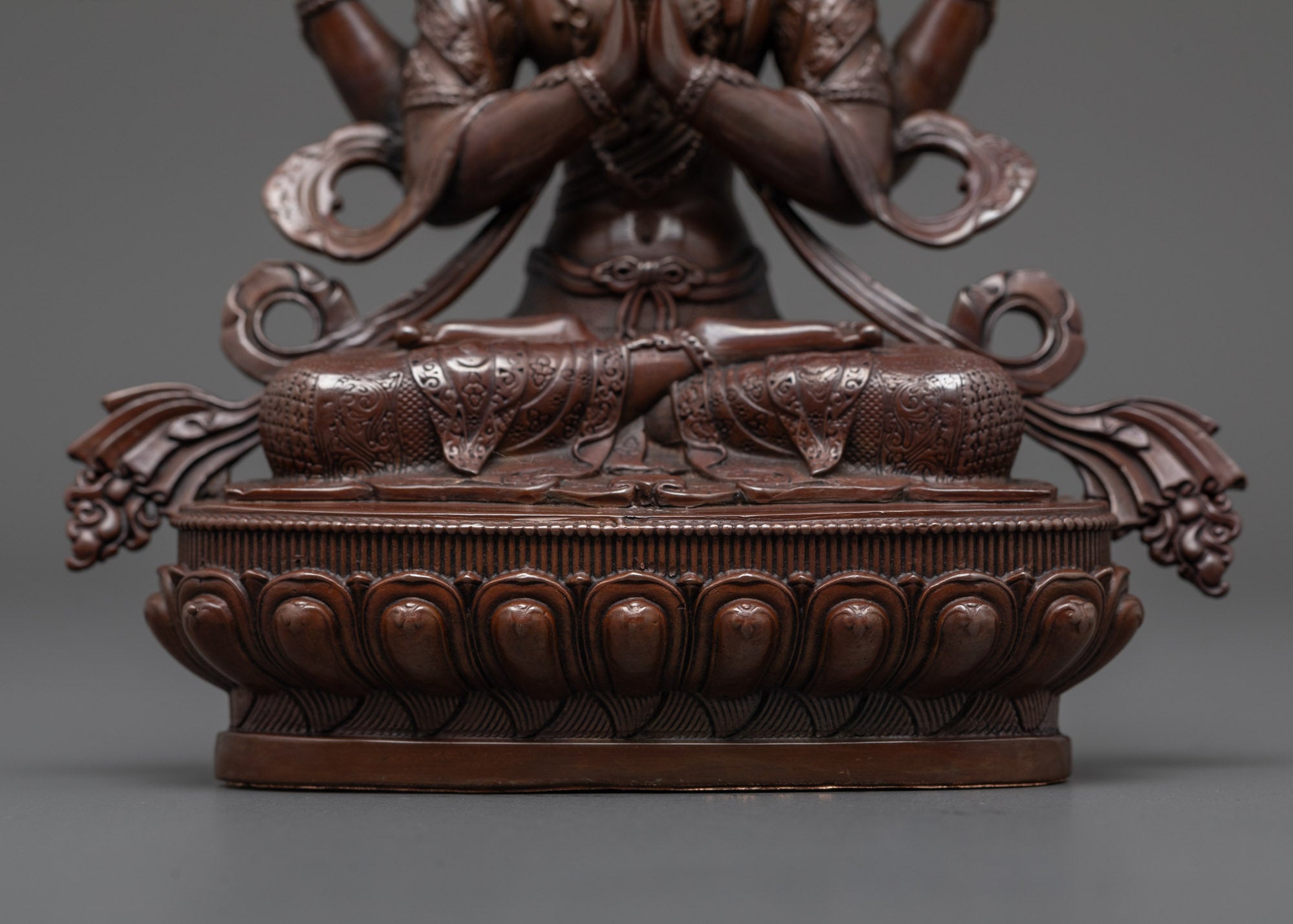 Divine Oxidized Avalokiteshvara Statue | Bodhisattva Made in Nepal