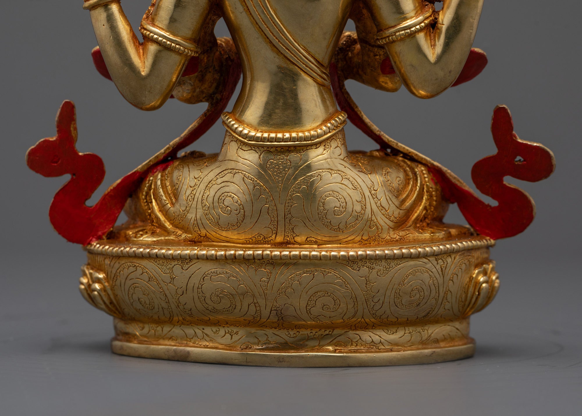 Four-Armed Chenrezig Statue | Artisan Carved Buddhist Protector