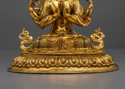 Chenrezig Statue | Four Arm Chenrezig Lokeshvara
