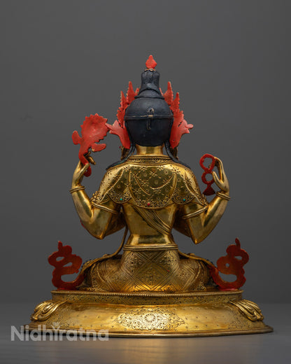 Chenrezig Statue | Four Arm Chenrezig Lokeshvara