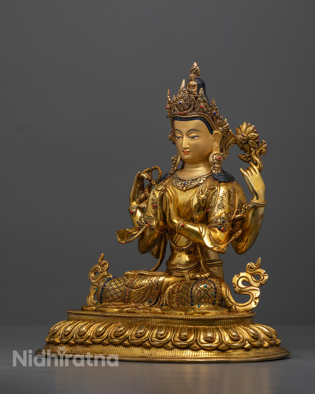 Chenrezig Statue | Four Arm Chenrezig Lokeshvara