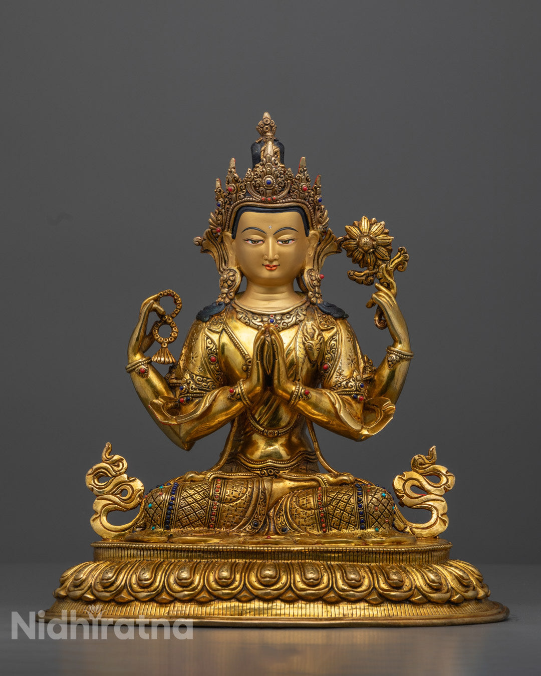 Chenrezig Statue | Four Arm Chenrezig Lokeshvara