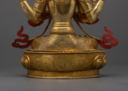 Handmade Chenrezig Sculpture | Buddha Sculpture for Spiritual Growth