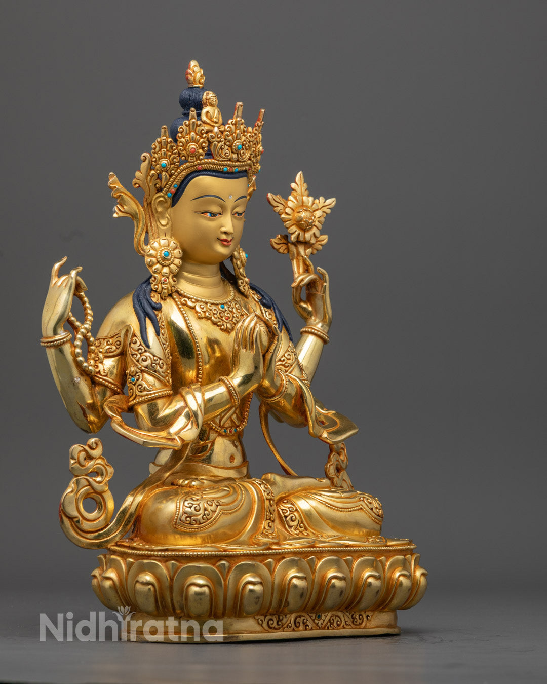 Chenrezig Statue | Authentic Tibetan Handmade Statue