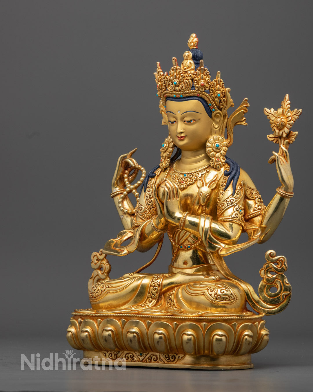 Chenrezig Statue | Authentic Tibetan Handmade Statue