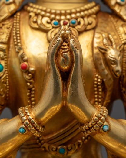 Authentic Tibetan Chenrezig Statues | Buddhist Art for Home