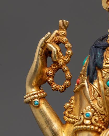 Authentic Tibetan Chenrezig Statues | Buddhist Art for Home