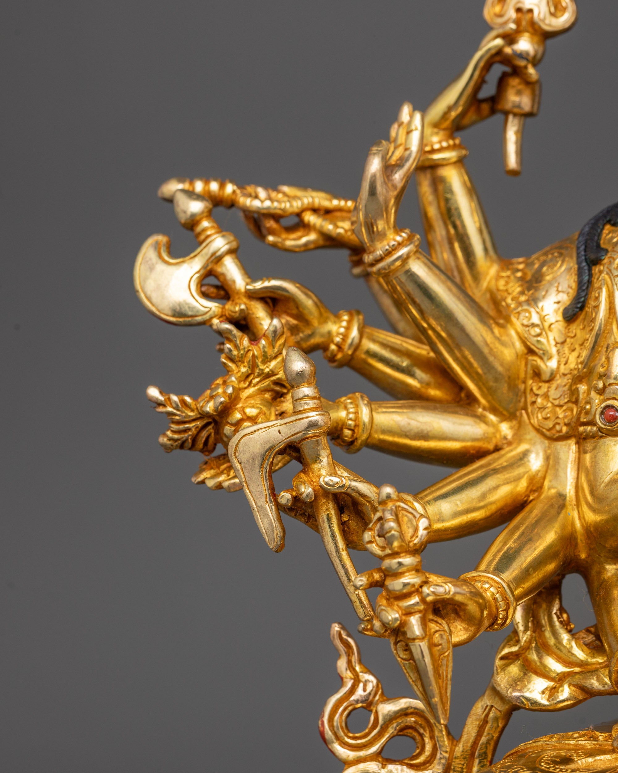 Rare Chundi Statue | Beautifully Detailed Buddhist Goddess Sculpture