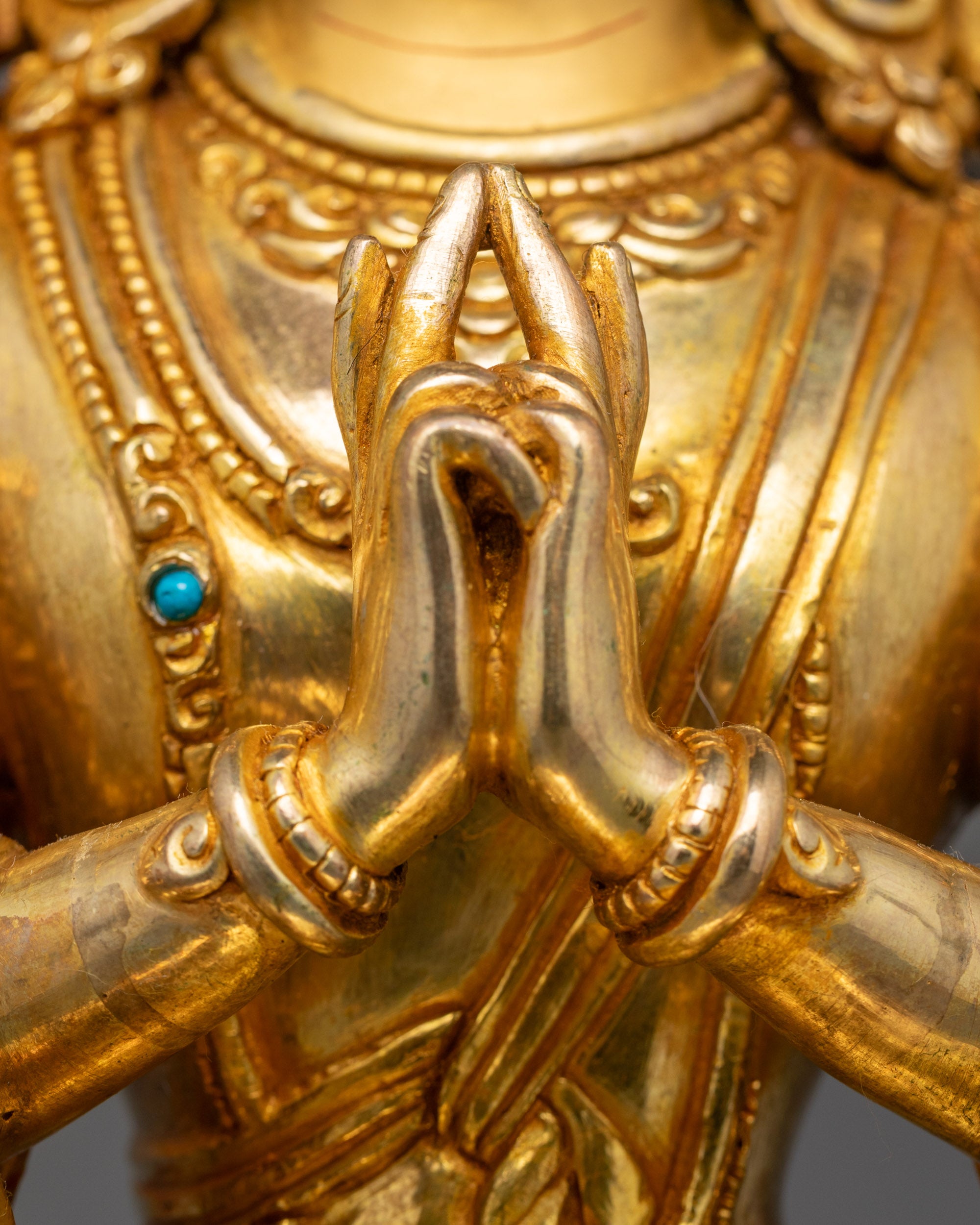 Rare Chundi Statue | Beautifully Detailed Buddhist Goddess Sculpture