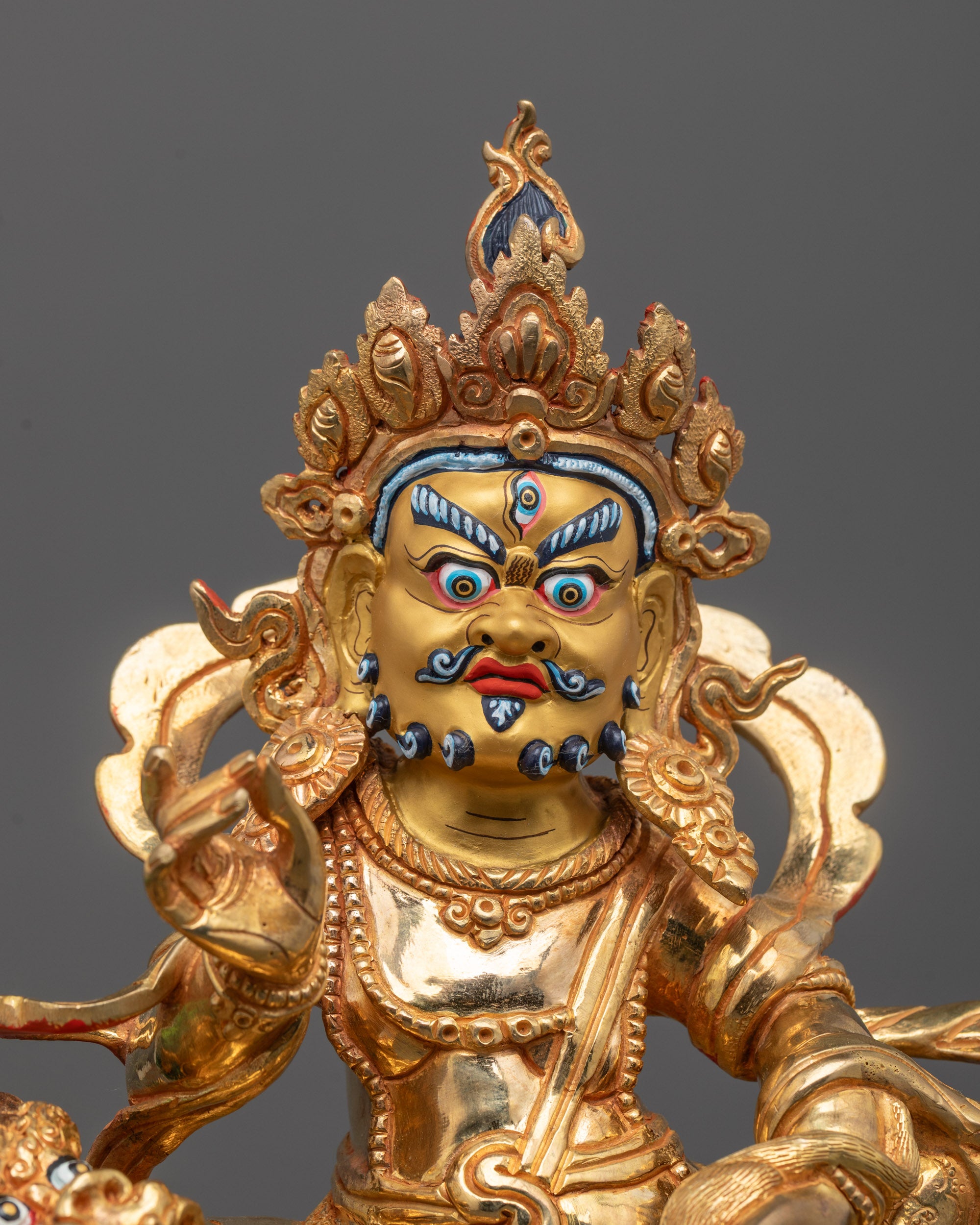 Close-Up of Namtoshe Statue Holding Mongoose
