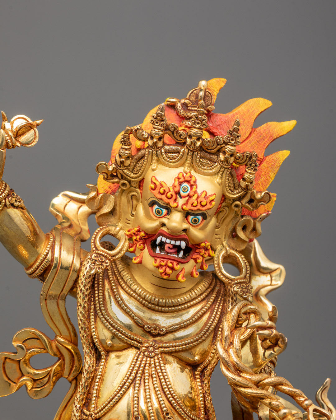  Vajrapani statue three eyes on forehead and intricate details