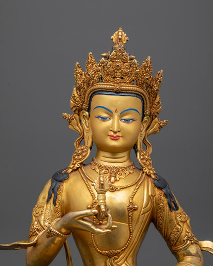 Close-up of Vajrasattva Statue showing detailed craftsmanship