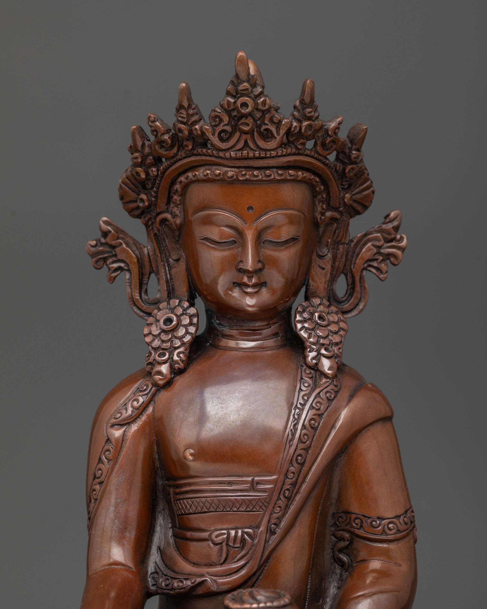 detailed handcrafted Buddha sculpture