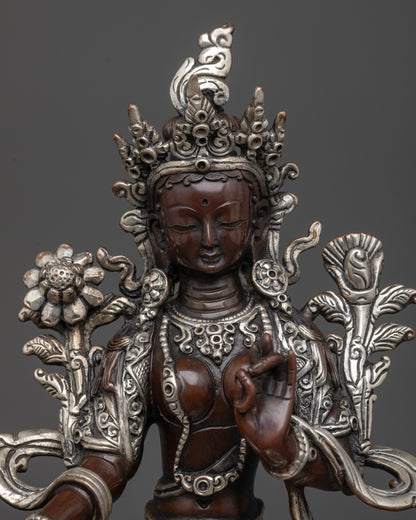 detailed handcrafted Nepalese Buddhist figure
