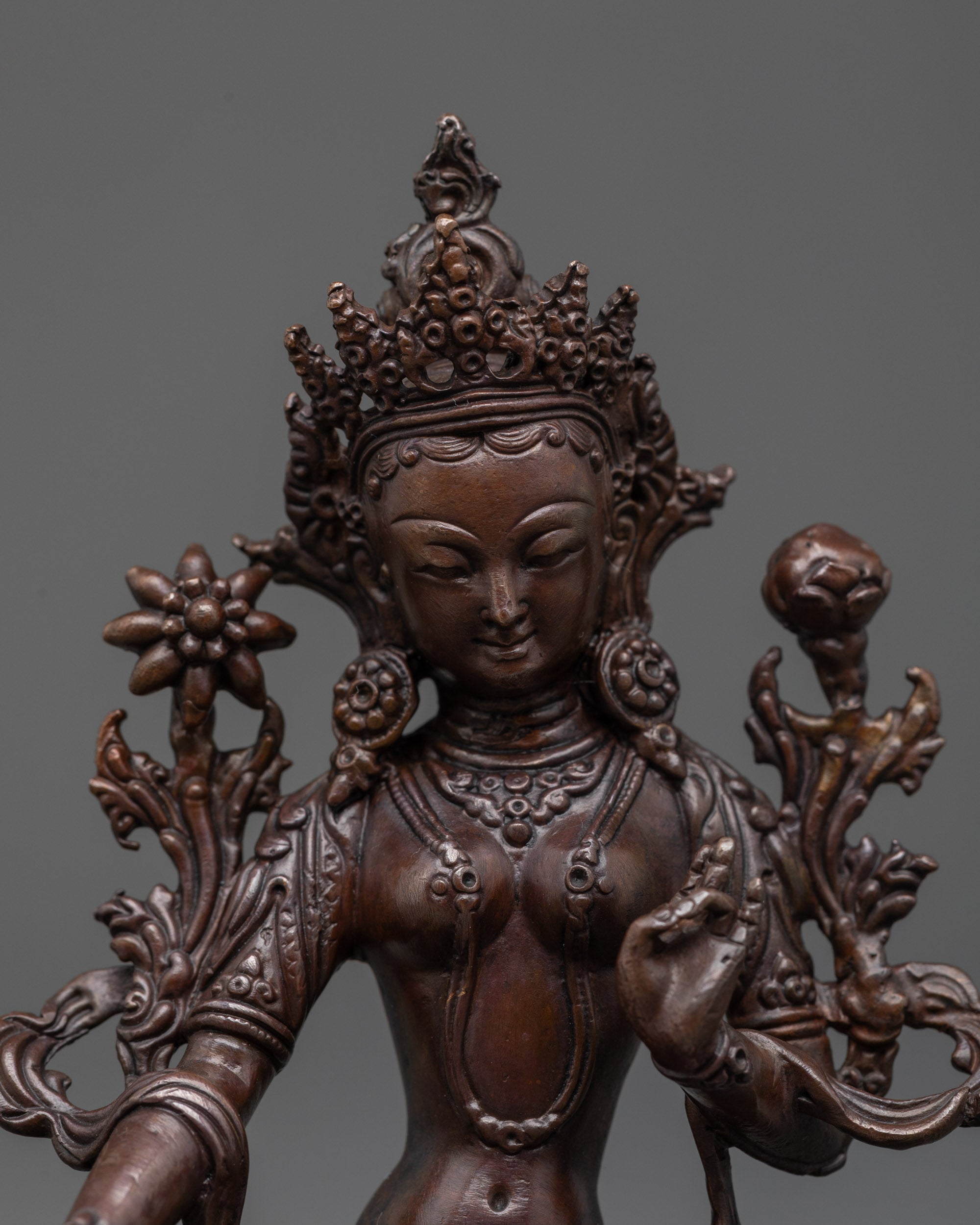 detailed handmade Tibetan Buddhist goddess figure