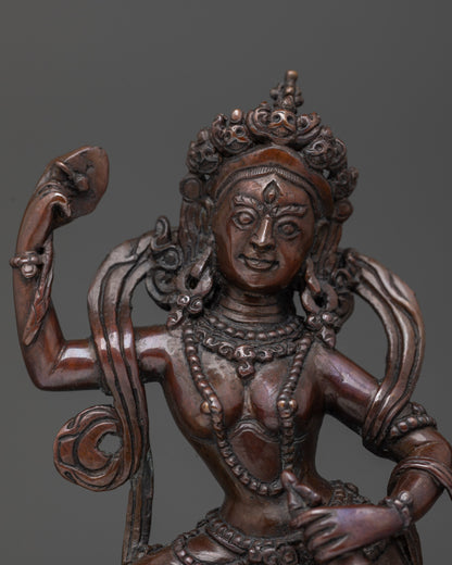 detailed oxidized copper Chod dakini