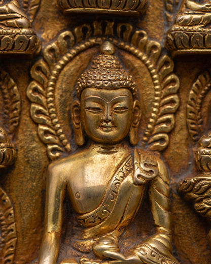 detailed copper Buddhist figure