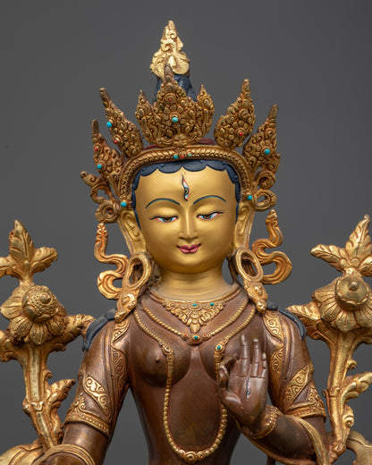 detailed Tibetan goddess figure