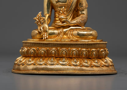 Bhaisajyaguru Vaiduryaprabha Medicine Buddha Sculpture