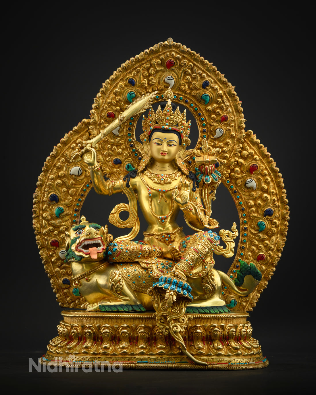 Manjushri Flaming Sword Statue | Manjushri Buddhism