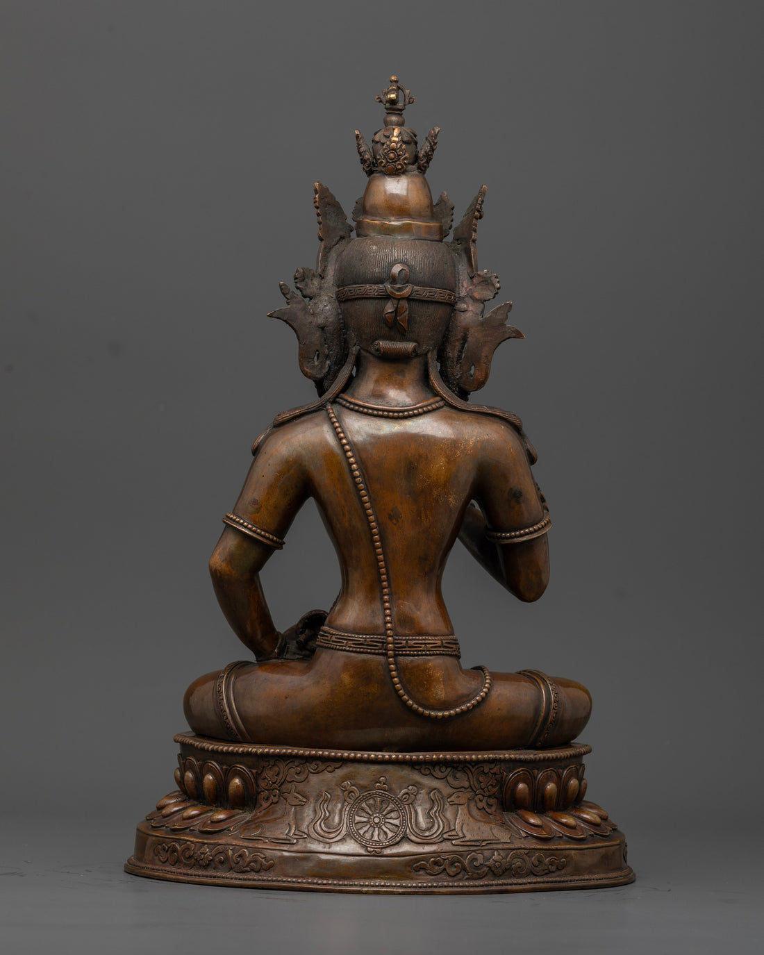 Oxidized Copper Vajrasattva Statue : Elegance and Devotion