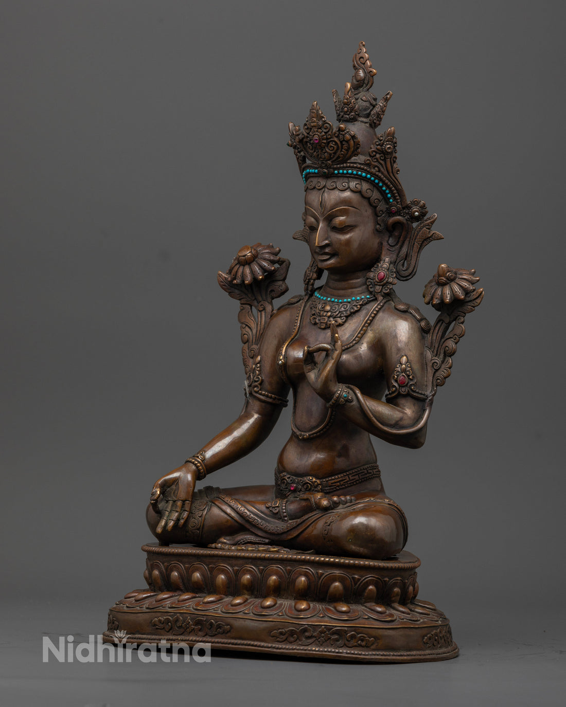 Graceful White Tara Statue :  Timeless Artistry