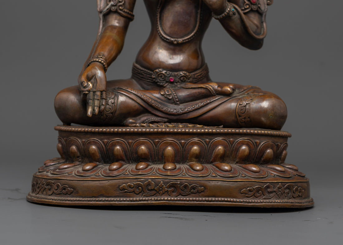 Graceful White Tara Statue :  Timeless Artistry