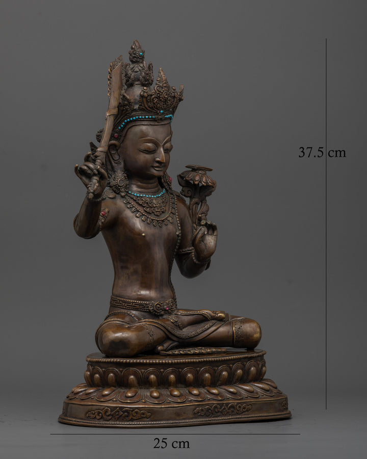 Sacred Manjushri Statue : The Protector of Knowledge