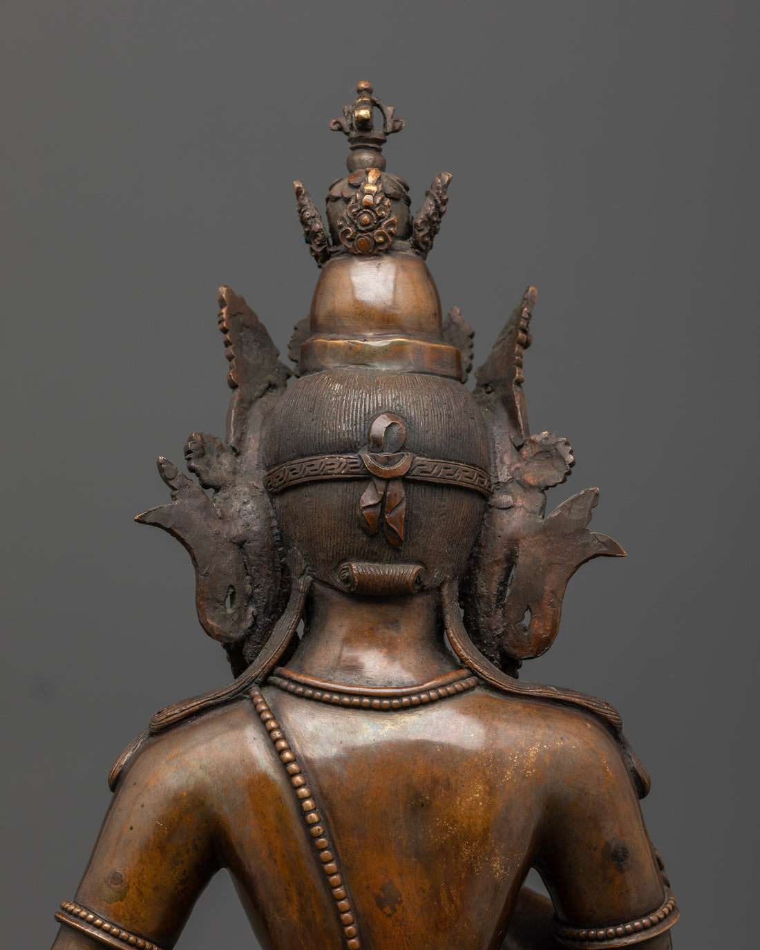 Oxidized Copper Vajrasattva Statue : Elegance and Devotion